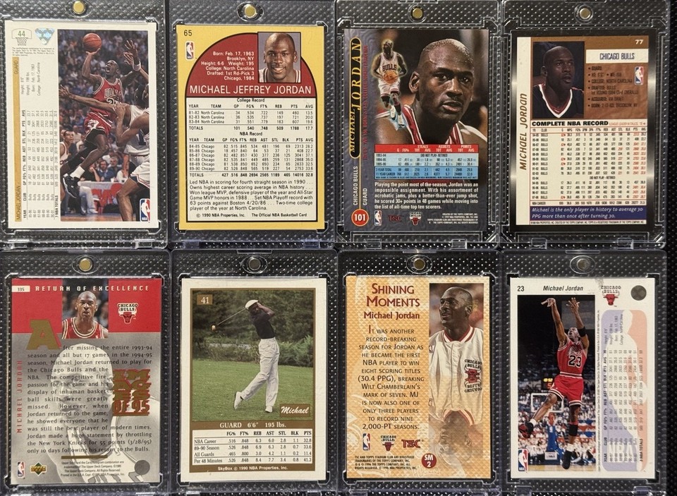 Upper Deck-Hoops-Topps-Skybox Michael Jordan 8-Card Lot | eBay