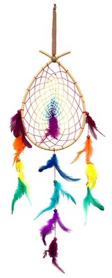 Traumfänger ''Rainbow Drop'' Rattan (20x30) x70cm
