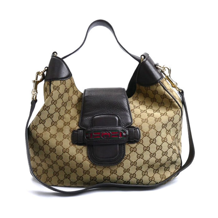 GUCCI GG Canvas Two-Way Shoulder Bag 296851 in Brown 776209