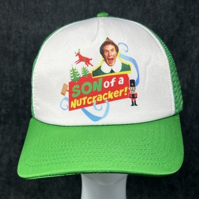 Buddy Elf Movie Will Ferrell Ugly Christmas Hat Cap Snapback SON OF A NUTCRACKER