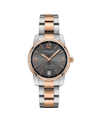 CERTINA Women Analog Quartz Casual Watch Classic Dress Brown Dial Waterproof Spo