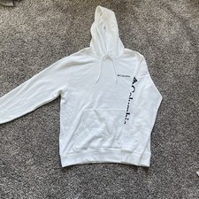 Columbia Men's Trek Graphic Hoodie White Pullover Sweatshirt Size M New w Tags