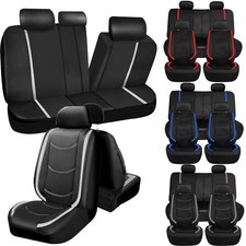 For Jeep Wrangler Jk Jl 2007-24 Leather Seat Covers Protector 25 Sits Full Set