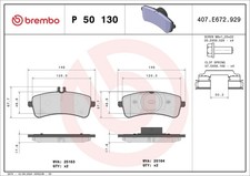 BREMBO BREMSBELÄGE MERCEDES-BENZ AMG X290 C-KLASSE S-KLASSE C217 A217 SL R231