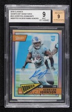 2018 Honors Significant Signatures 37/75 Kerryon Johnson BGS 9 MINT Auto 1d3a