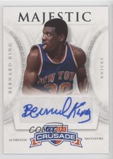 2012-13 Panini Crusade Majestic Signatures Bernard King #56 Auto HOF 0ba6