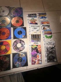 sega saturn game lot With Manuals. Not Tested But No Visible Damage To Discs