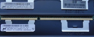 2 x 4GB 2Rx4 PC3-10600R  Micron MT36JSZF51272PZ DDR3-RAM Registered ECC