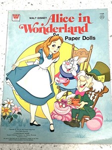 Walt Disney Alice In Wonderland Paper Dolls 1976 Whitman #1948 New Uncut