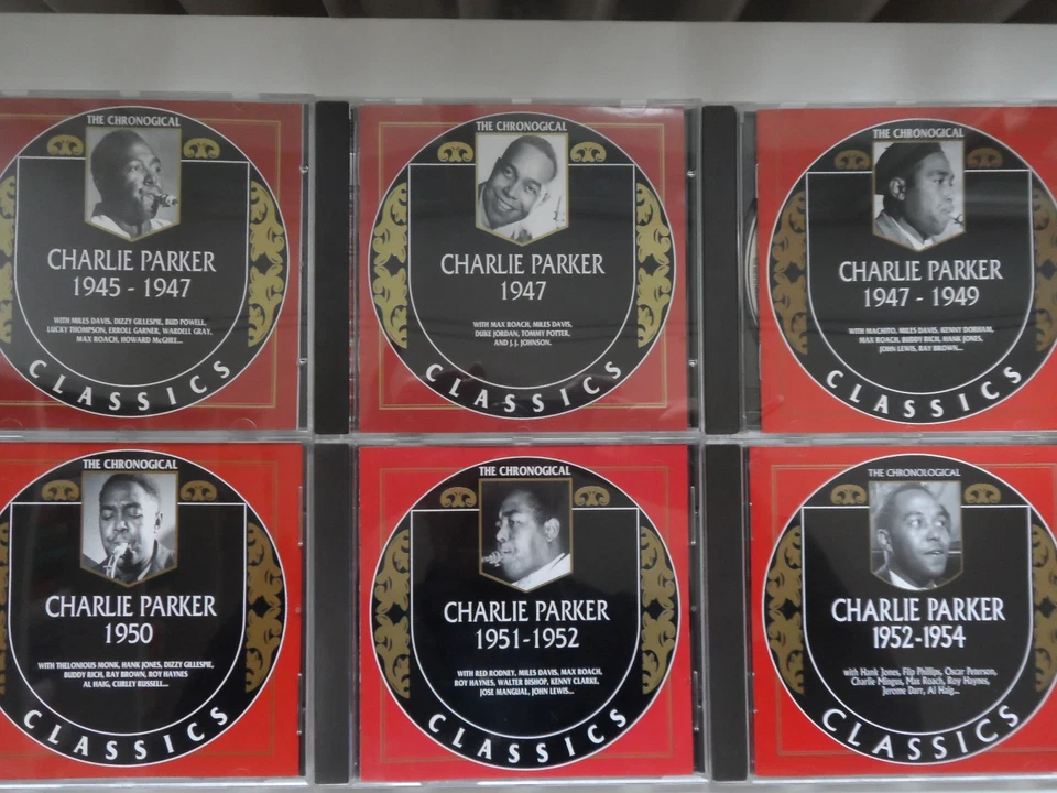 Charlie Parker 1945-1954 Chronological Classics + Alternative Takes, 10 CDs