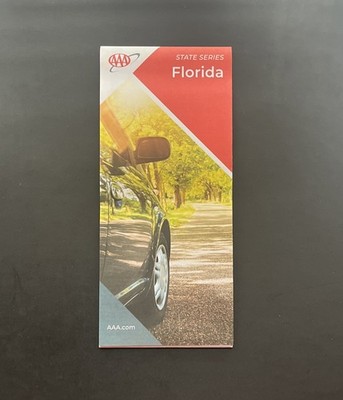 new AAA Florida Road Map State Series 2025 Miami trip Orlando Key West FL Keys