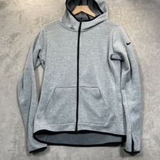 Nike Women's Dri-FIT Full Zip Hoodie Jacket L Gray