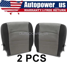 Both Side Bottom Cloth Seat Cover Gray Fits 2009-2012 Dodge Ram 1500 2500 3500