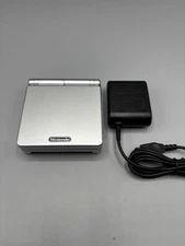 GameBoy Advance SP System Platinum Silver w/Charger Tested & Working