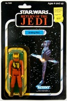 Star Wars Rotj B-wing Pilot 77 Back on sale Star Wars Rotj B-wing Pilot 77 Back on sale