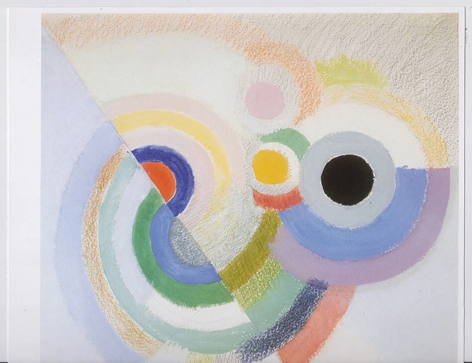 Affiche Sonia DELAUNAY Composition Danse Epreuve de PHOTOGRAVURE 27 cm x 29,7 cm - Photo 3/4