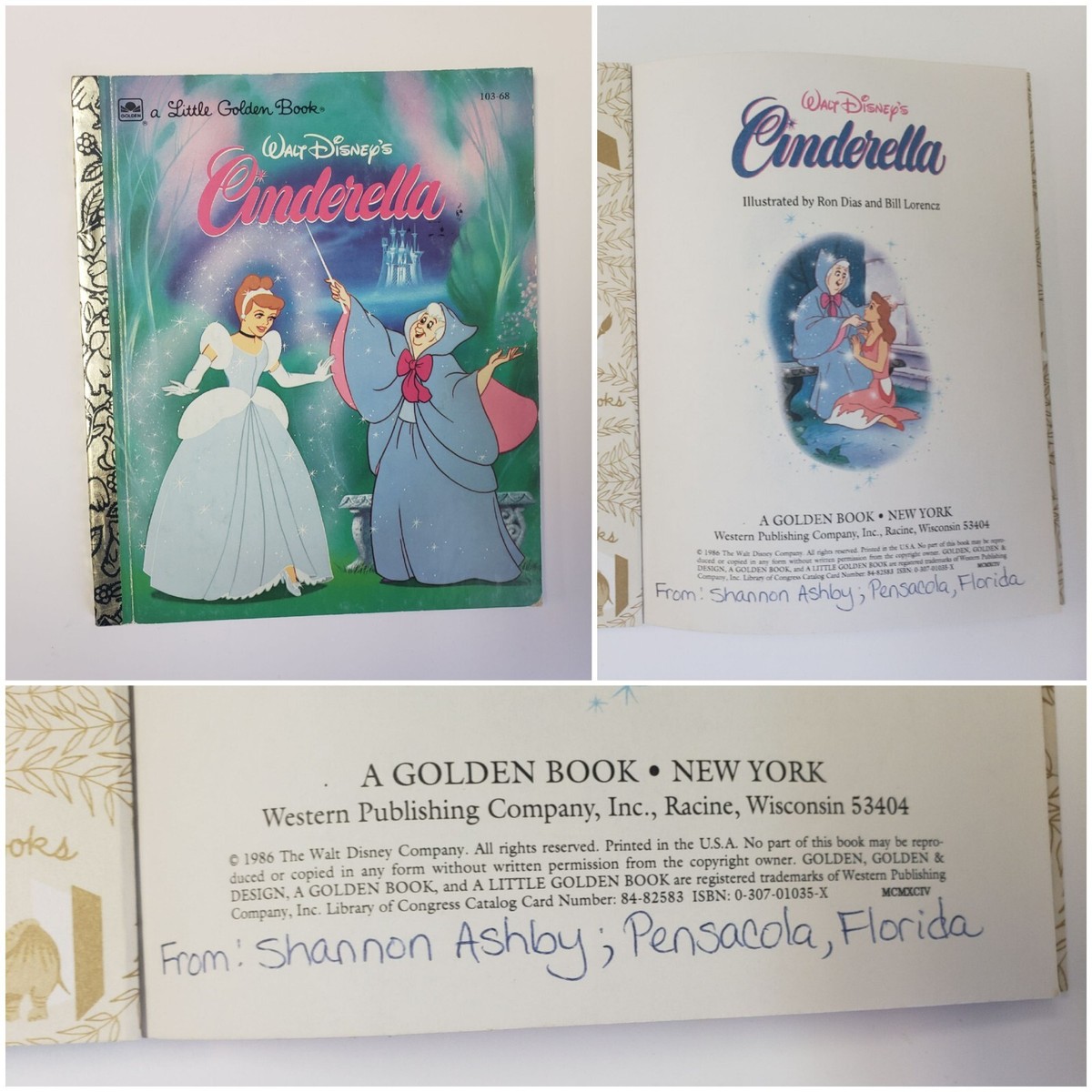 Walt Disney's Golden Book 1976 2冊セット Vintage 1976 Walt Disney A Golden Book Alice in Wonderland