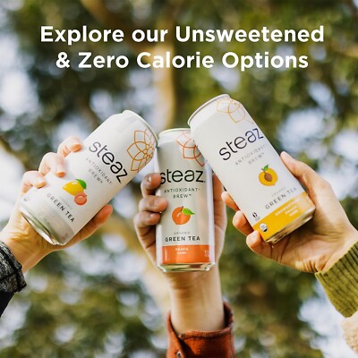 Steaz - Organic Green Tea - Mint (12 Pack) - Antioxidant Brew -12
