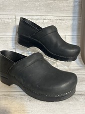 Women DANSKO Cabrio black leather professional clog shoe EU 41/US 10.5