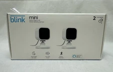 Blink Mini Indoor 1080p Wi-Fi Security Camera (2-Pack) White NEW SEALED