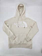 The North Face Women's White Long Sleeve Kangaroo Pocket Pullover Hoodie Size XS