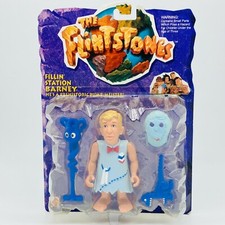 THE FLINTSTONES Fillin' Station Barney Action Figure 1993 Mattel