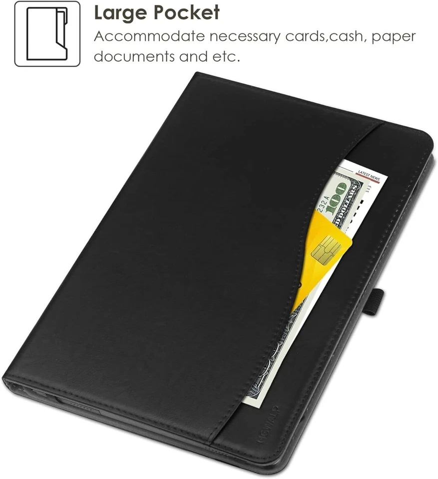 Funda de tableta de cuero PU para dispositivos de 9-11 pulgadas - Soporte antideslizante incluido Foto 4 de 4