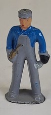 Vintage Lead Toy Figurine Miniature Metal Barclay Manoil Train Engineer Mechanic