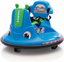 12V Kid Bumper Car Electric Ride-on Vehicle 360 Degree Spin Race Car for Age 3-8