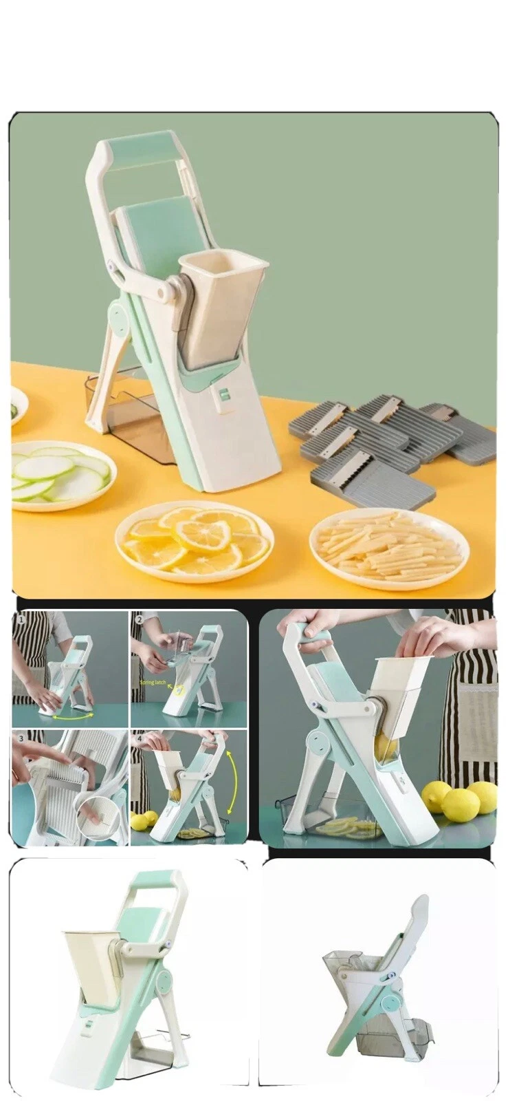 adjustable mandoline slicer,Mandoline Slicer for Kitchen,Safe Mandoline Slicer,p