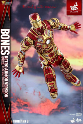 Hot Toys 1/6 Mms412 Iron Man 3 Bones Mark Xli Retro Armor Version