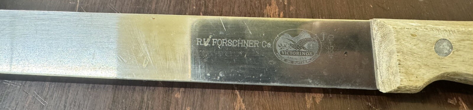 Vintage R.H. Forschner Victorinox 455-10 Ham Knife Stainless Switzerland