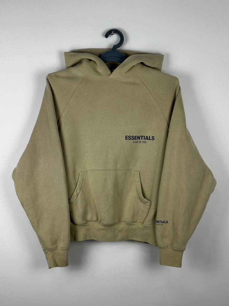 Fear of God Essentials Hoodie Oversized Beige Size XS | eBay