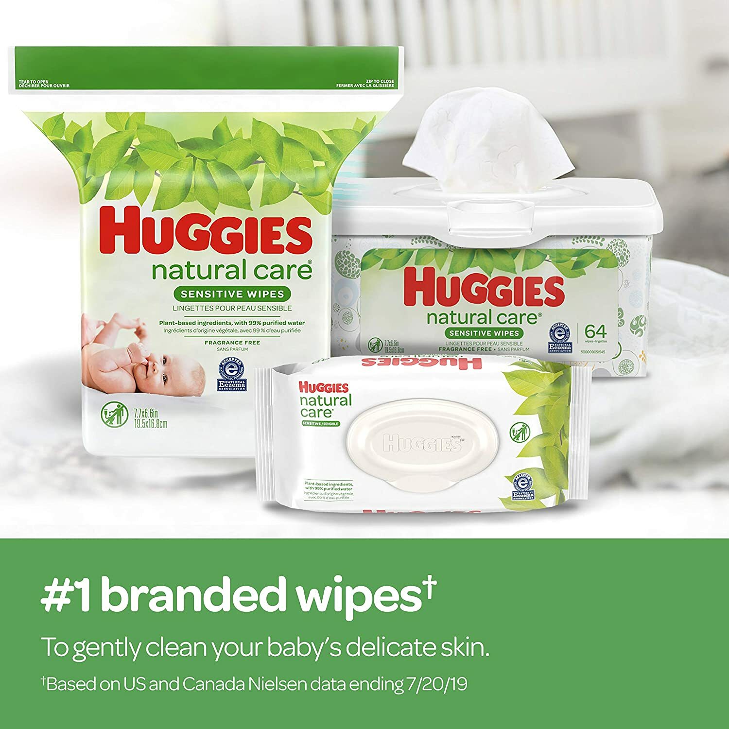huggies natural care wipes 352