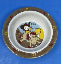 Sugarbooger Melamine Plastic Bowl Cowboy Bull Rider