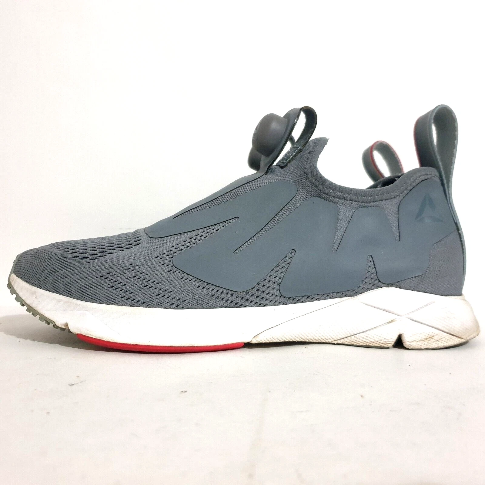 Reebok Shoes Sz US8 UK7 EU40.5 Grey Pump Supreme Engine Low Top Mesh SlipOn Mens