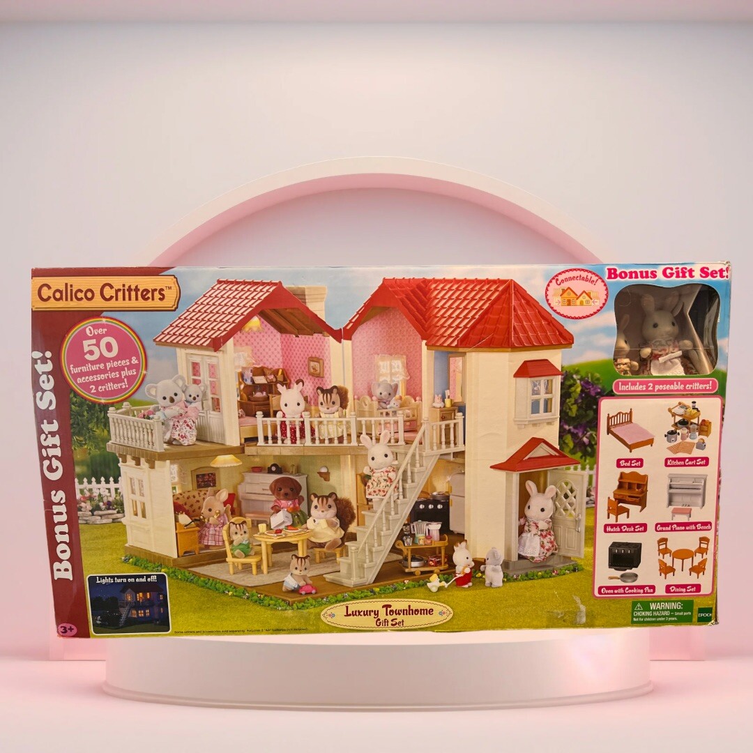 Critters Luxury Townhome Gift Set Amazon Calico Critters House