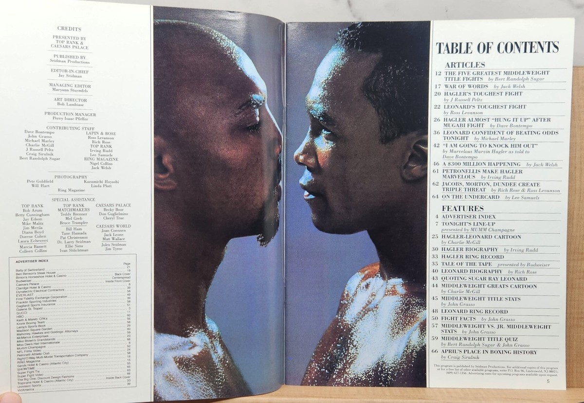 Hagler Vs. Leonard: the Super Fight-World Middleweight Hagler Vs. Leonard: the Super Fight-World Middleweight