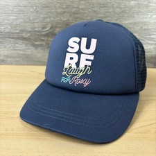 Roxy Hat Cap Youth Blue Trucker Surf Surfing Girls Adjustable