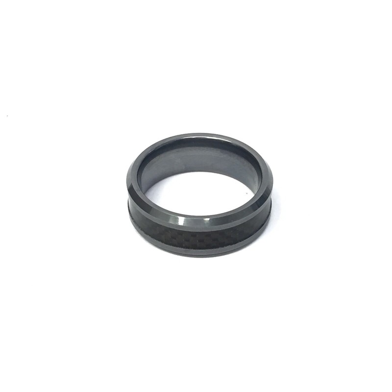 8mm Band M&B Tungsten Carbide With Carbon Fiber Men’s ring Size 10