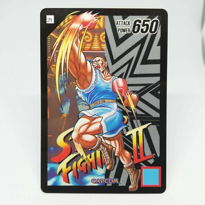 21 M.BISON Super Bar Code Wars SUPER Street FighterII capcom game Card JAPAN
