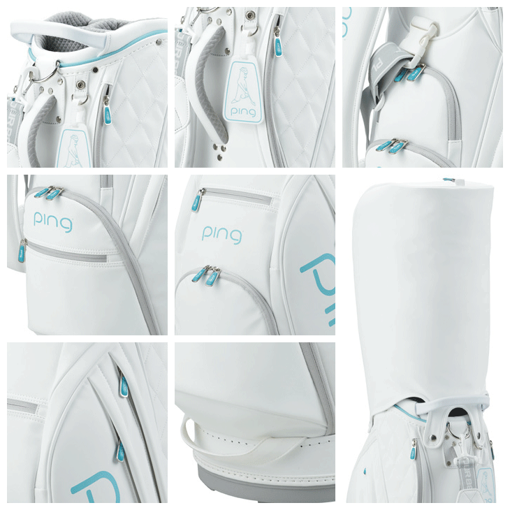 PING Golf Bag CB-L2302 Soft PU Type 9 Ladies 2023 Model PING Golf Bag CB-L2302 Soft PU Type 9 Ladies 2023 Model