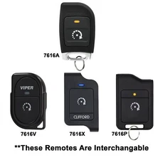 Automate 7616A 1-way 1-button remote transmitter for remote start alarm