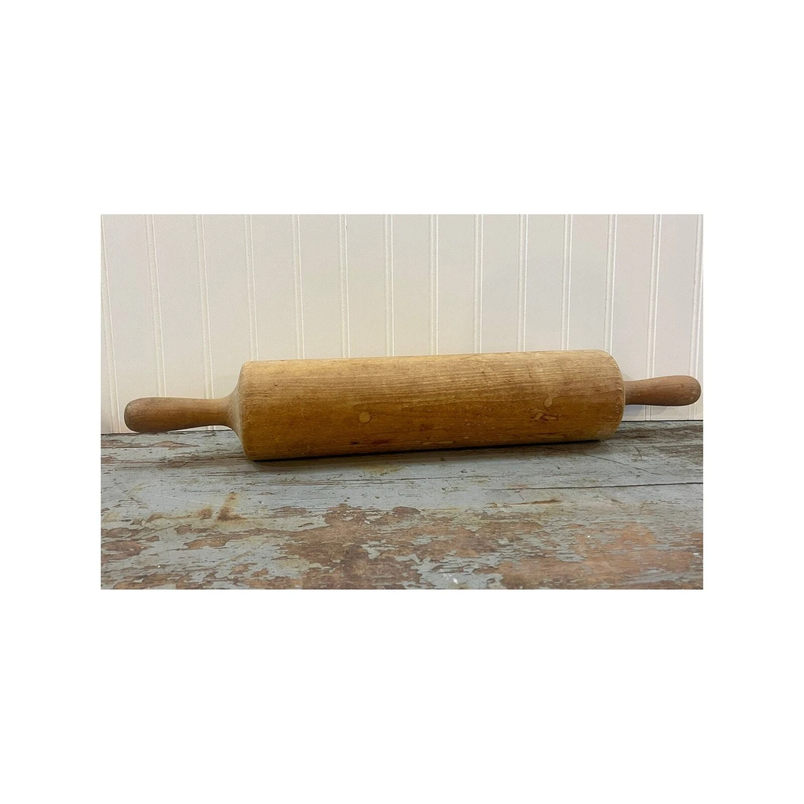 Primitive Early 19th Century Wood Rolling Pin | 22" One Piece Rolling Pin
Opens in a new window or t