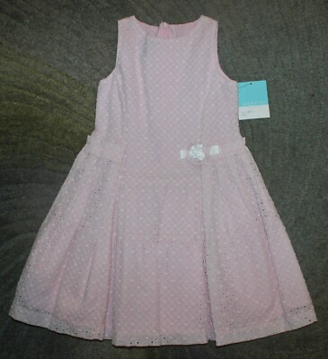 Anavini Pink Eyelet Sleeveless Dress - Size 6 - NWT