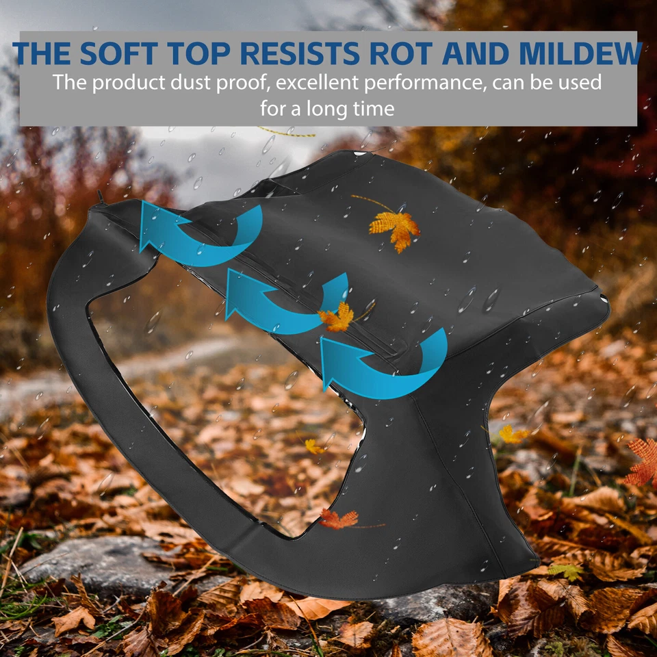 Convertible Soft Top Replacement w/ Plastic Window For 1996-2002 BMW Z3 E36 Foto 4 de 4