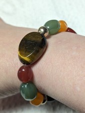 Beaded Stones Stretch Bracelet