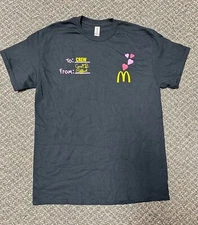 Authentic New McDonald’s Cardi B Offset 2023 Employee Black T Shirt All Sizes