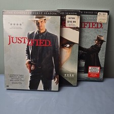 Justified - The Complete Season 1-3 DVD Seasons Box Set Lot-New Sealed