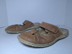 Josef Seibel Brown Leather Closed Toe Fisherman Sandals Women's Size 5.5US A7 | eBay